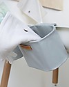 Childhome Set 3 Cestini Portaoggetti da Appendere - Grigio Chiaro - Ideale per la nursery Portaoggetti da Muro