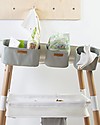 Childhome Set 3 Cestini Portaoggetti da Appendere - Grigio Chiaro - Ideale per la nursery Portaoggetti da Muro