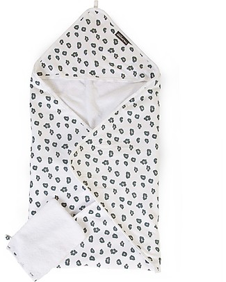 Childhome Set Bagnetto Accappatoio + Manopola, Leopardato - Cotone e spugna Accappatoi e Asciugamani