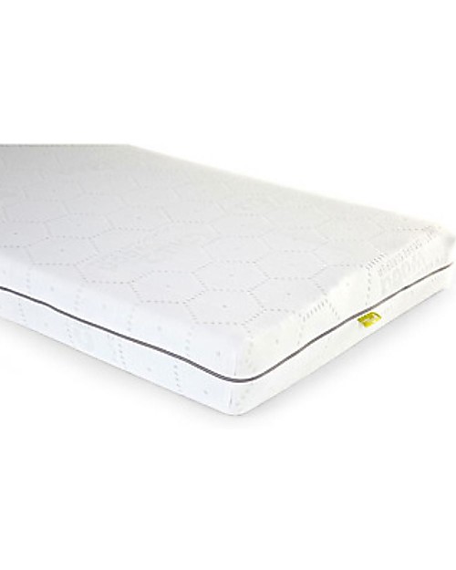 Childhome Set Cameretta - Lettino Tipi in Faggio 140x70 cm + Coprimaterasso e Mensola + Materasso e Doghe Incluse! Letti Montessoriani