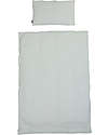 Childhome Set Copripiumino e Federa - Jersey di Cotone e Vichy - Forest - 100x140cm -Certificato Oeko-tex Set Copripiumino