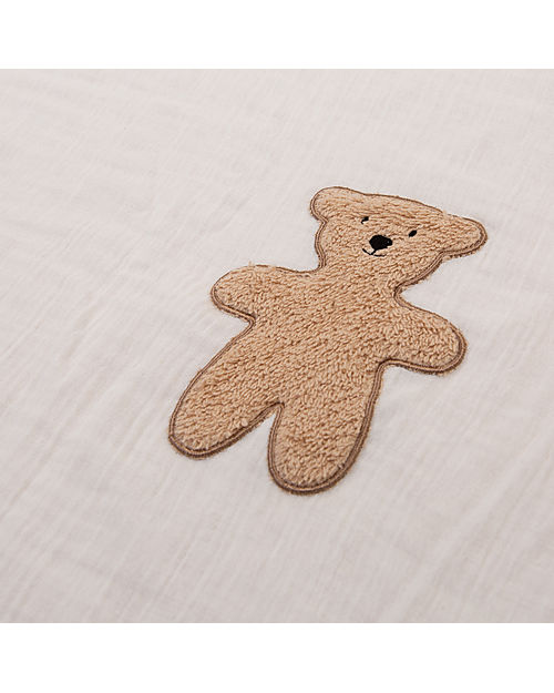Childhome Set Copripiumino e Federa - Teddy Beige - 140x100 cm - Cotone Set Copripiumino