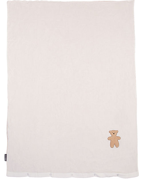 Childhome Set Copripiumino e Federa - Teddy Beige - 140x100 cm - Cotone Set Copripiumino