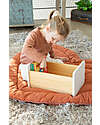 Childhome Sgabello e Contenitore 2 in 1  - Legno - 35x23x18 cm Sgabelli