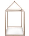 Childhome Struttura Letto Casetta Natural, Legno di Faggio Massello - 140x70 cm Letti Montessoriani