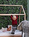 Childhome Struttura Letto Casetta Natural, Legno di Faggio Massello - 140x70 cm Letti Montessoriani