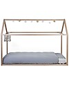 Childhome Struttura Letto Casetta Natural, Legno di Faggio Massello - 200x90 cm Letti Montessoriani