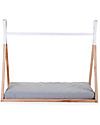 Childhome Struttura Letto Tipi, Legno di Faggio Massello - 140x70 cm Letti Montessoriani
