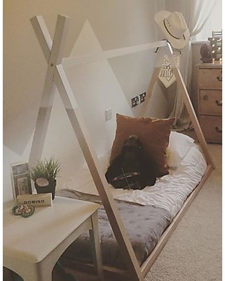 Childhome Struttura Letto Tipi, Legno di Faggio Massello - 200x90 cm Letti Montessori
