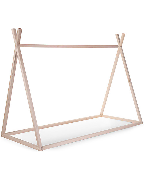 Childhome Struttura Letto Tipi -Legno di Faggio Massello - 200x90 cm Letti Montessoriani