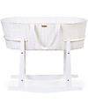 Childhome Supporto a Dondolo per Cesta Portabèbè Moses, Bianco - 85 x 46 x 54 cm Culle e Ceste