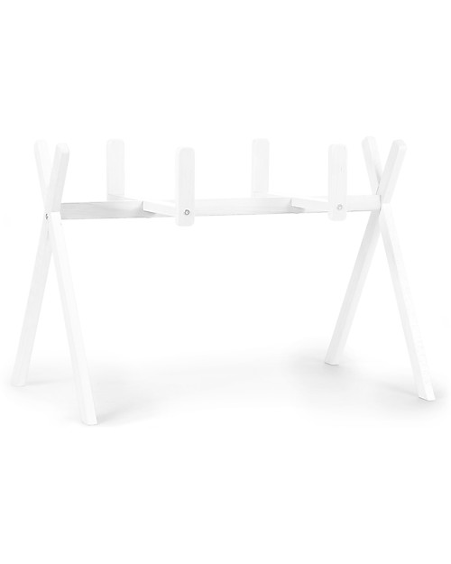 Childhome Supporto per Cesta Portabebè Moses + Palestrina di Attività - Bianco Culle e Ceste