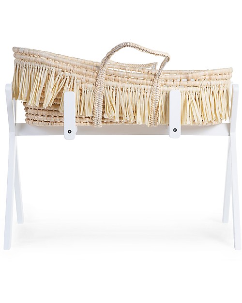 Childhome Supporto per Cesta Portabebè Moses + Palestrina di Attività - Bianco Culle e Ceste