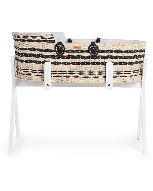 Childhome Supporto per Cesta Portabebè Moses + Palestrina di Attività - Bianco Culle e Ceste