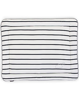 Childhome Tappeto Gioco – 75x95 Cm – A Righe – Cotone Tappeti Gioco Imbottiti