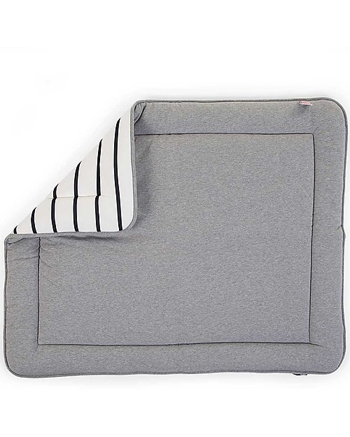 Childhome Tappeto Gioco – 75x95 Cm – A Righe – Cotone Tappeti Gioco Imbottiti