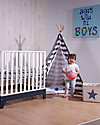 Childhome Tenda Gioco Tipi in Tela, Righe bianche e grigie - Con borsa in tela per il trasporto! Tende Gioco