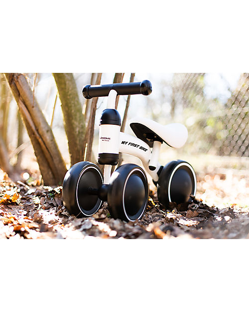 Childhome Triciclo Senza Pedali My First Bike - Bianco - Telaio in Metallo Tricicli