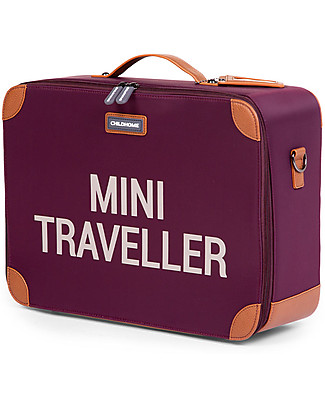 Childhome Valigia Bimbi Mini Traveller - Melanzana - 40 x 30 x 15 cm Valigette