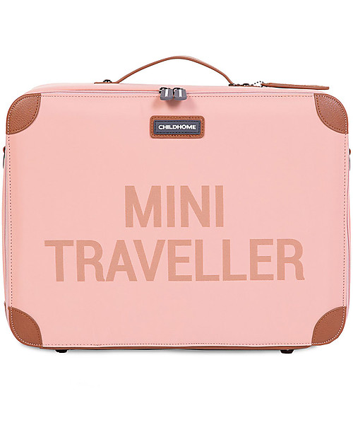Childhome Valigia Bimbi Mini Traveller - Rosa/Rame - 40 x 30 x 15 cm Borse da Viaggio