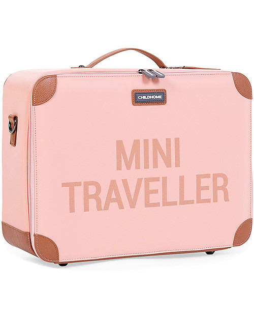 Childhome Valigia Bimbi Mini Traveller - Rosa/Rame - 40 x 30 x 15 cm Borse da Viaggio