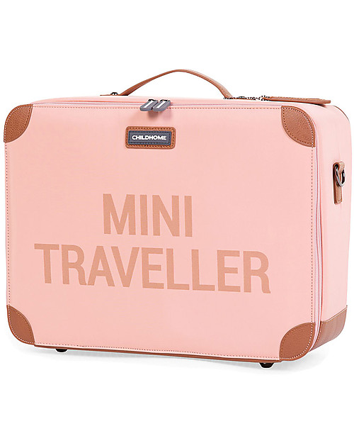 Childhome Valigia Bimbi Mini Traveller - Rosa/Rame - 40 x 30 x 15 cm Borse da Viaggio