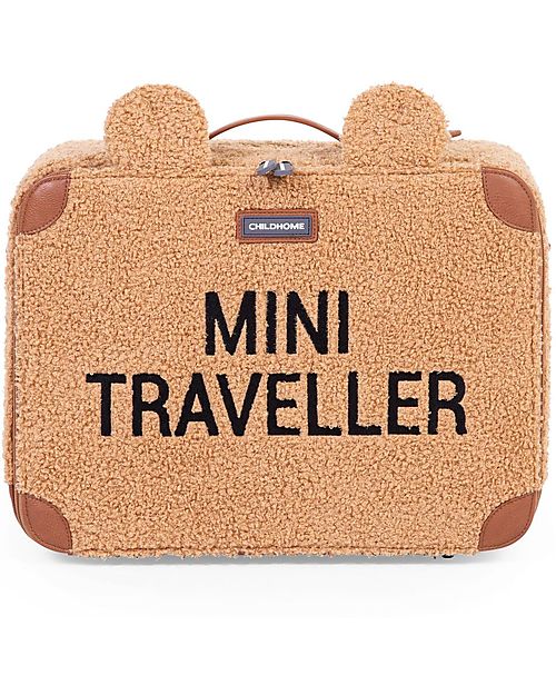 Childhome Valigia Bimbi Mini Traveller - Teddy Be - 40 x 30 x 15 cm Borse da Viaggio