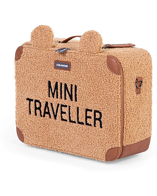 Childhome Valigia Bimbi Mini Traveller - Teddy Be - 40 x 30 x 15 cm Borse da Viaggio
