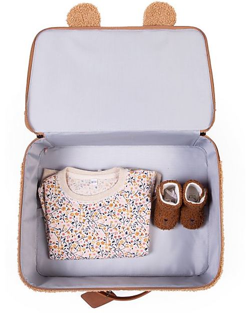 Childhome Valigia Bimbi Mini Traveller - Teddy Be - 40 x 30 x 15 cm Borse da Viaggio