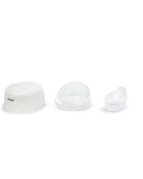 Childhome Vasino + Riduttore Wc + Pedana - Bianco Scintillante Vasini