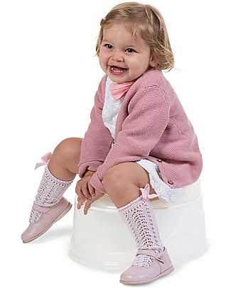 Childhome Vasino + Riduttore Wc + Pedana - Bianco Scintillante Vasini_