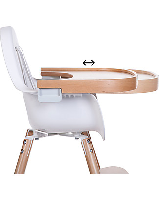 Childhome Vassoio Pappa per Seggiolone Evolutivo Evolu 2 e ONE.80° - Legno Naturale Seggioloni