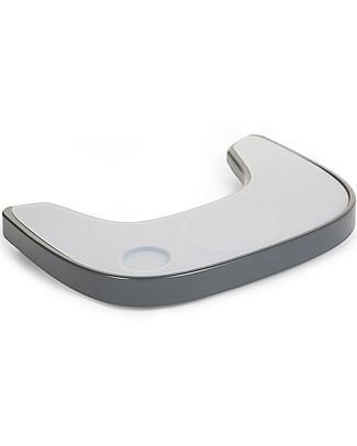 Childhome Vassoio Pappa per Seggiolone Evolutivo Evolu2 e ONE.80 - Silicone ed ABS - Antracite Seggioloni