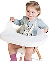 Childhome Vassoio Pappa per Seggiolone Evolutivo Evolu2 e ONE.80 - Silicone ed ABS - Bianco Accessori per Seggioloni
