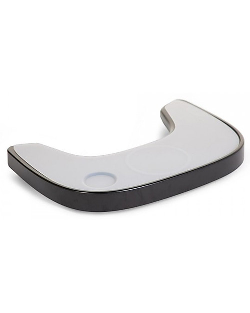 Childhome Vassoio Pappa per Seggiolone Evolutivo Evolu2 e ONE.80 - Silicone ed ABS - Nero Accessori per Seggioloni
