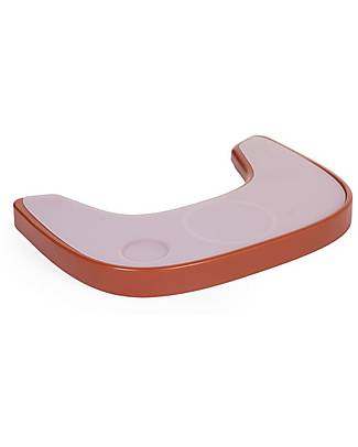 Childhome Vassoio Pappa per Seggiolone Evolutivo Evolu2 e ONE.80 - Silicone ed ABS - Ruggine Accessori per Seggioloni