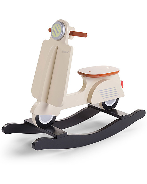 Childhome Vespa Scooter a Dondolo - Panna - Dai 12 mesi! Cavalcabili