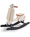 Childhome Vespa Scooter a Dondolo - Panna - Dai 12 mesi! Cavalcabili
