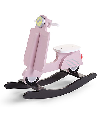 Childhome Vespa Scooter a Dondolo - Rosa - Dai 12 mesi! Cavalcabili