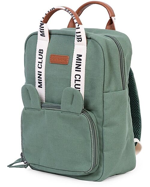 Childhome Zainetto Mini Club Signature - Verde - 23x10x31 cm Zaini Asilo