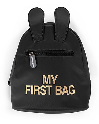 Childhome Zainetto My First Bag - Nero - 20x8x24 cm Zaini Asilo