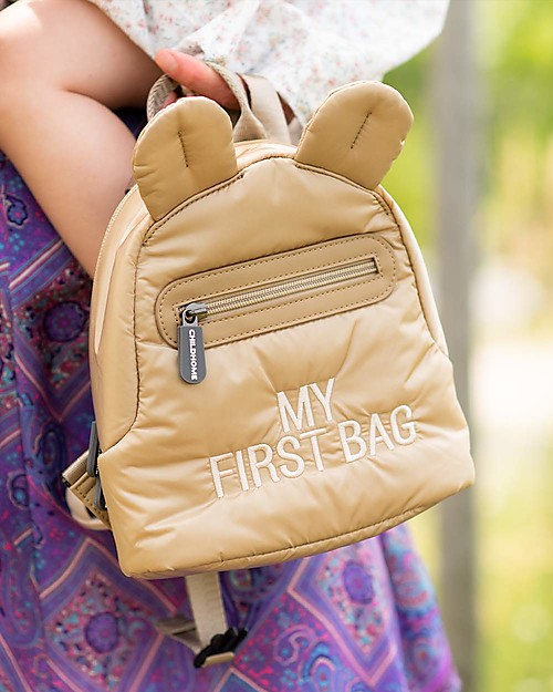Childhome Zainetto My First Bag Trapuntato - Beige - 20 x 8 x 24 cm Zaini Asilo