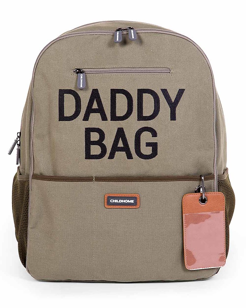 Childhome Zaino Daddy Bag - 36 x 20 x 48 cm - Kaki - Include Materassino  per il Cambio! unisex (bambini)
