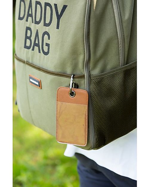 Childhome Zaino Daddy Bag - 36 x 20 x 48 cm - Kaki - Include Materassino per il Cambio! Zaini Fasciatoio