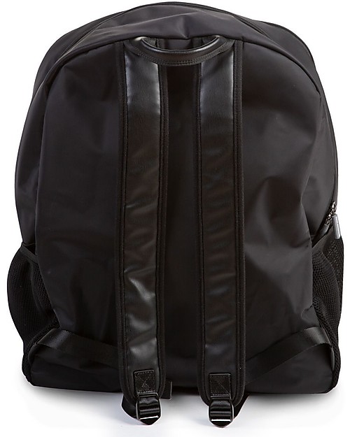 Childhome Zaino Daddy Bag - 36 x 20 x48 cm - Nero - Include Materassino per il Cambio! Zaini Fasciatoio