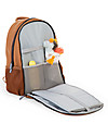 Childhome Zaino Fasciatoio - Effetto Pelle Marrone - con Materassino per il Cambio Zaini Fasciatoio