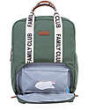 Childhome Zaino Fasciatoio Family Club - Verde - 30x16x40 cm Zaini Fasciatoio