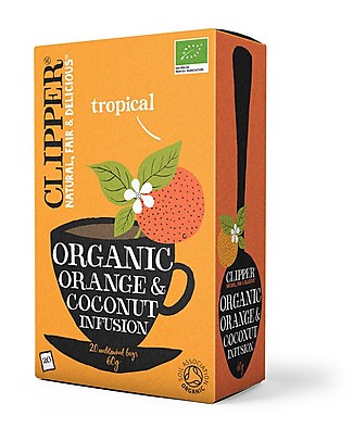 Clipper Infuso Biologico di Arancia e Cocco - 20 bustine Tisane