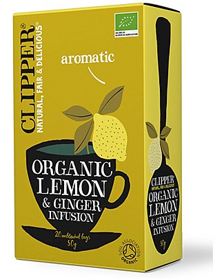 Clipper Tè Biologico Limone e Zenzero - 20 bustine Tisane