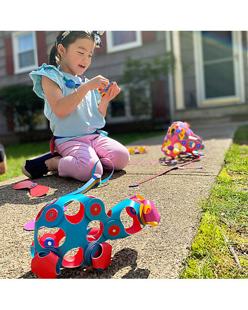 Clixo Crew Pack - 30 Pezzi - Blu Verde - Gioco Magnetico STEAM - 4+ Anni Giochi Magnetici